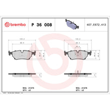 Load image into Gallery viewer, P36008 Brembo Premium Low-Met OE Equivalent Pad Brembo Brake Canada