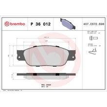 Load image into Gallery viewer, KT04326 Low-Met Brake Pad and UV Coated Vented  Brake Disc Kit Brembo Canada