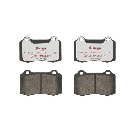 P36020X Brembo XTRA Low-Met Disc Brake Pad Set Brembo Brake Canada