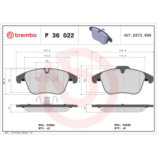 KT04228 Brembo Low-Met Brake Pad and UV Coated PVT  Brake Disc Kit Brembo Brake Canada