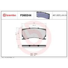 Load image into Gallery viewer, P36024N Brembo PRIME Ceramic Disc Brake Pad Set Brembo Brake Canada