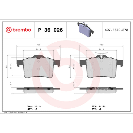 KT04516 Brembo Low-Met Brake Pad and UV Coated PVT  Brake Disc Kit Brembo Brake Canada