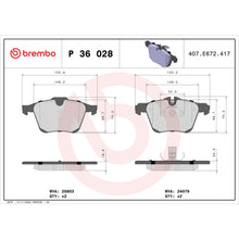 Charger l'image dans la galerie, KT04396 Brembo Low-Met Brake Pad and UV Coated Vented  Brake Disc Kit Brembo Brake Canada