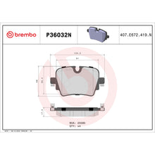 Load image into Gallery viewer, P36032N Brembo PRIME Ceramic Disc Brake Pad Set Brembo Brake Canada