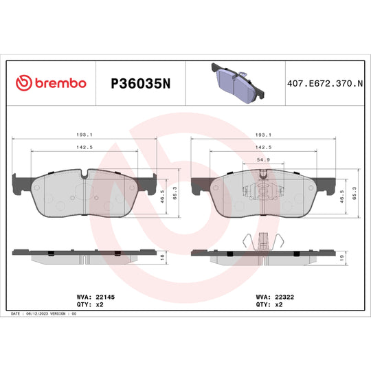 KT00947 Brembo Ceramic Brake Pad and UV Coated PVT  Brake Disc Kit Brembo Brake Canada