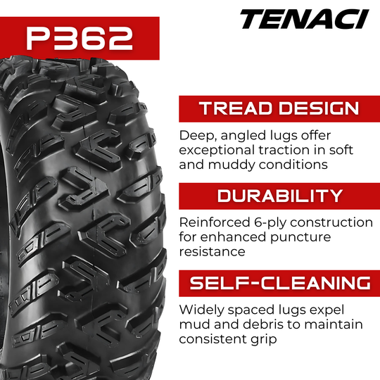 TEN26900146PR-P362 26X9-14 6PR Tenaci Journey P362 ATV & UTV Tenaci Journey Tires Canada