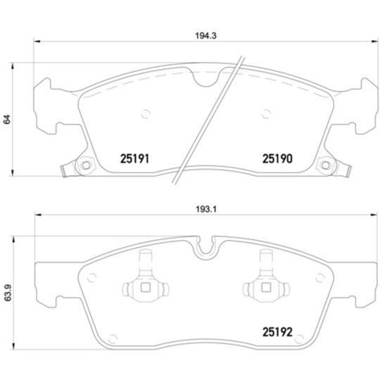 P37017X Brembo XTRA Low-Met Disc Brake Pad Set Brembo Brake Canada