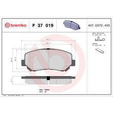 Load image into Gallery viewer, P37019 Brembo Premium Low-Met OE Equivalent Pad Brembo Brake Canada