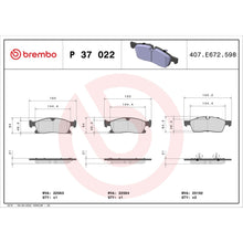 Load image into Gallery viewer, P37022 Brembo Premium Low-Met OE Equivalent Pad Brembo Brake Canada
