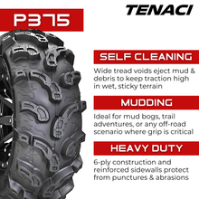 Load image into Gallery viewer, TEN26900126PR-P375 26X9-12 6PR Tenaci Journey P375 ATV &amp; UTV Tenaci Journey Tires Canada