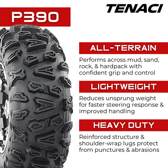 TEN26100012-P390 26X10-12 6PR Tenaci Journey P390 ATV & UTV Tenaci Journey Tires Canada