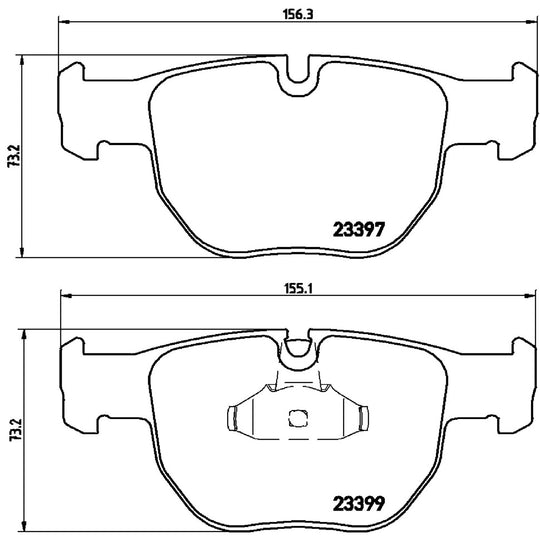 P44012 Brembo Premium Low-Met OE Equivalent Pad Brembo Brake Canada