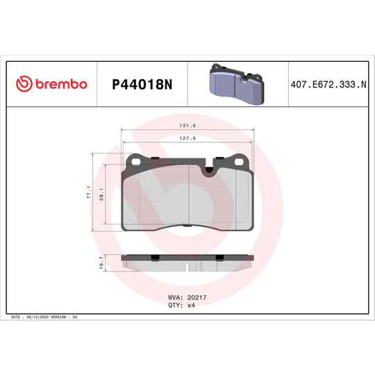 KT00003 Brembo Disc Brake Kit Brembo Brake Canada