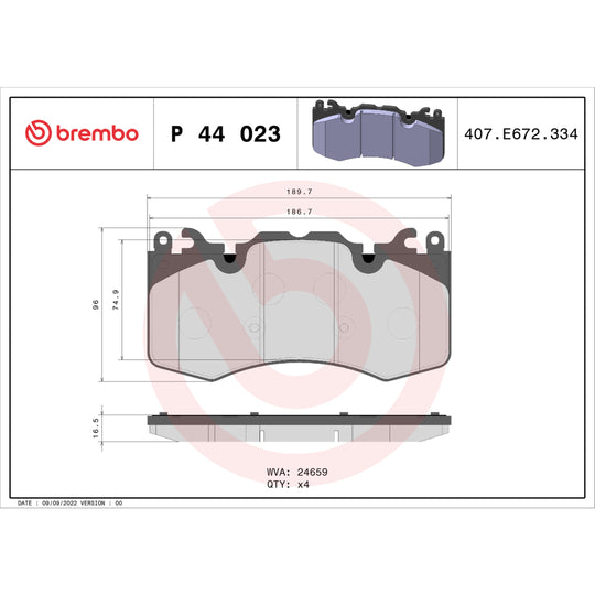 KT04537 Brembo Low-Met Brake Pad and UV Coated PVT  Brake Disc Kit Brembo Brake Canada
