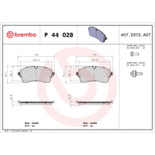 Load image into Gallery viewer, P44028 Brembo Premium Low-Met OE Equivalent Pad Brembo Brake Canada