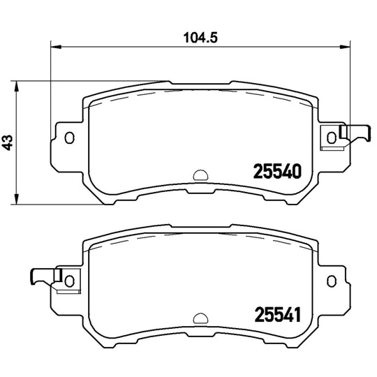 P49047X Brembo XTRA Low-Met Disc Brake Pad Set Brembo Brake Canada
