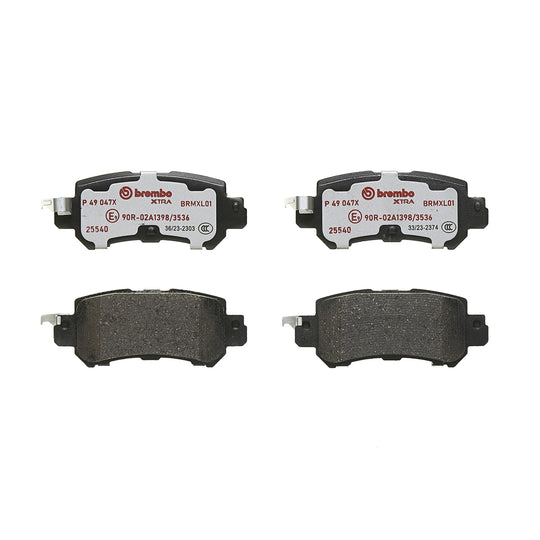 P49047X Brembo XTRA Low-Met Disc Brake Pad Set Brembo Brake Canada