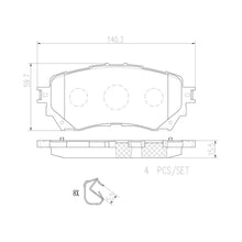 Load image into Gallery viewer, KT00954 Brembo Ceramic Brake Pad and UV Coated Vented  Brake Disc Kit Brembo Brake Canada