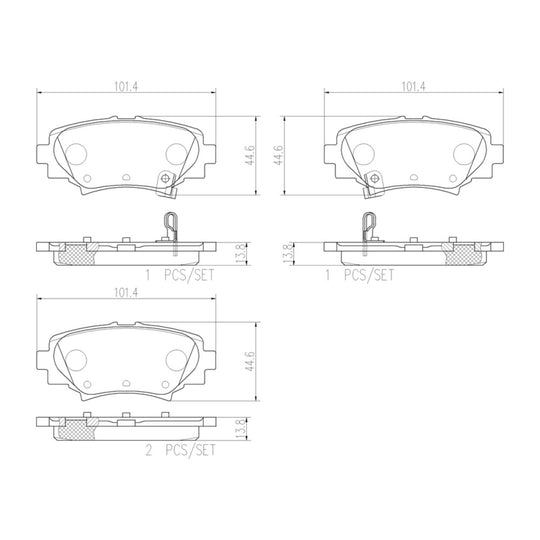 KT00895 Brembo Ceramic Brake Pad and UV Coated Solid  Brake Disc Kit Brembo Brake Canada