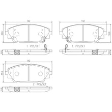 Load image into Gallery viewer, KT00898 Brembo Ceramic Brake Pad and UV Coated Vented  Brake Disc Kit Brembo Brake Canada