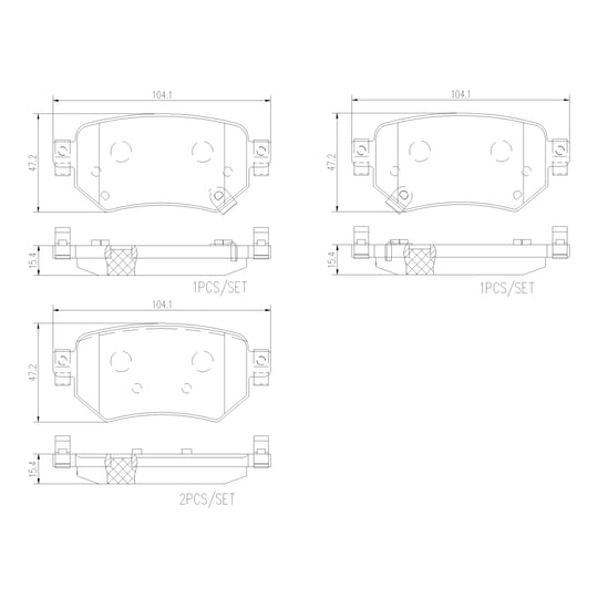P49059N Brembo PRIME Ceramic Disc Brake Pad Set Brembo Brake Canada