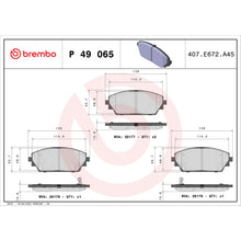 Load image into Gallery viewer, P49065 Brembo Premium Low-Met OE Equivalent Pad Brembo Brake Canada