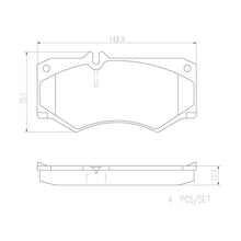Load image into Gallery viewer, P50003N Brembo PRIME Ceramic Disc Brake Pad Set Brembo Brake Canada