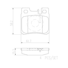 Load image into Gallery viewer, P50009N Brembo PRIME Ceramic Disc Brake Pad Set Brembo Brake Canada