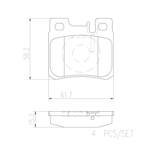P50009N Brembo PRIME Ceramic Disc Brake Pad Set Brembo Brake Canada