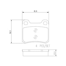 Load image into Gallery viewer, P50013N Brembo PRIME Ceramic Disc Brake Pad Set Brembo Brake Canada