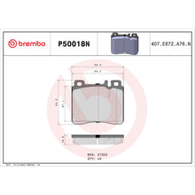 Load image into Gallery viewer, P50018N Brembo PRIME Ceramic Disc Brake Pad Set Brembo Brake Canada