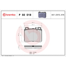 Load image into Gallery viewer, P50018 Brembo Premium Low-Met OE Equivalent Pad Brembo Brake Canada