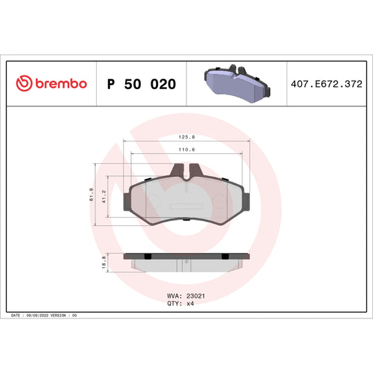 KT04397 Brembo Low-Met Brake Pad and Standard Solid  Brake Disc Kit Brembo Brake Canada