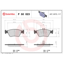 Load image into Gallery viewer, P50023 Brembo Premium Low-Met OE Equivalent Pad Brembo Brake Canada
