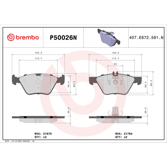 KT00190 Brembo Disc Brake Kit Brembo Brake Canada