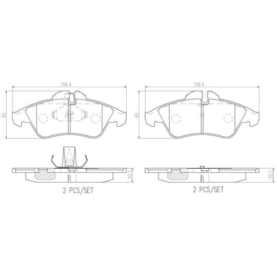 P50029N Brembo PRIME Ceramic Disc Brake Pad Set Brembo Brake Canada