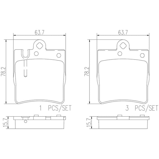 P50033N Brembo PRIME Ceramic Disc Brake Pad Set Brembo Brake Canada