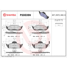 Load image into Gallery viewer, P50039N Brembo PRIME Ceramic Disc Brake Pad Set Brembo Brake Canada