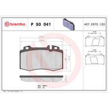 Load image into Gallery viewer, P50041 Brembo Premium Low-Met OE Equivalent Pad Brembo Brake Canada