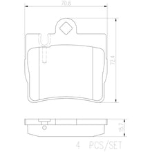 Load image into Gallery viewer, P50042N Brembo PRIME Ceramic Disc Brake Pad Set Brembo Brake Canada