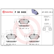 Load image into Gallery viewer, P50045X Brembo XTRA Low-Met Disc Brake Pad Set Brembo Brake Canada
