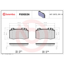 Load image into Gallery viewer, P50053N Brembo PRIME Ceramic Disc Brake Pad Set Brembo Brake Canada