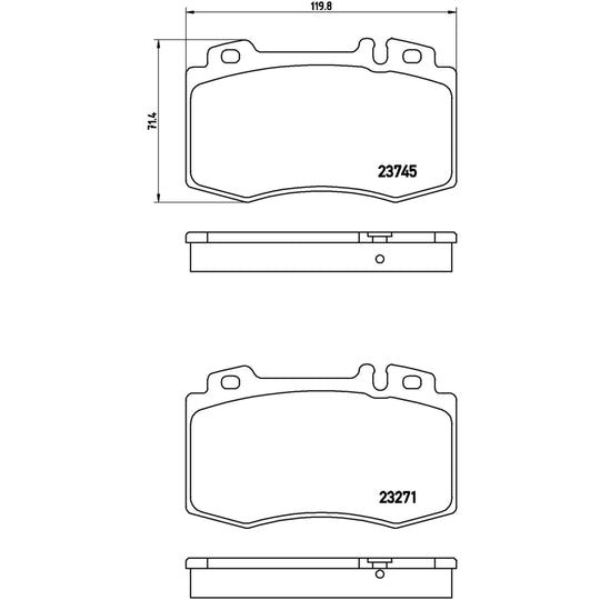 P50053X Brembo XTRA Low-Met Disc Brake Pad Set Brembo Brake Canada