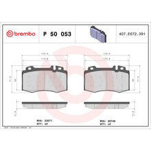 Load image into Gallery viewer, P50053 Brembo Premium Low-Met OE Equivalent Pad Brembo Brake Canada