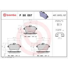 Load image into Gallery viewer, P50057 Brembo Premium Low-Met OE Equivalent Pad Brembo Brake Canada