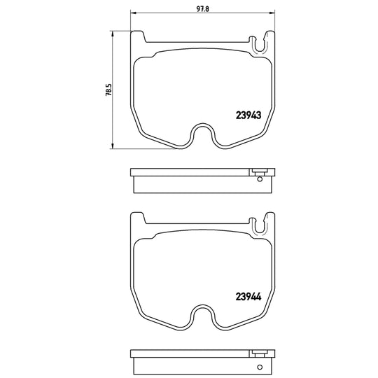 P50062 Brembo Premium Low-Met OE Equivalent Pad Brembo Brake Canada