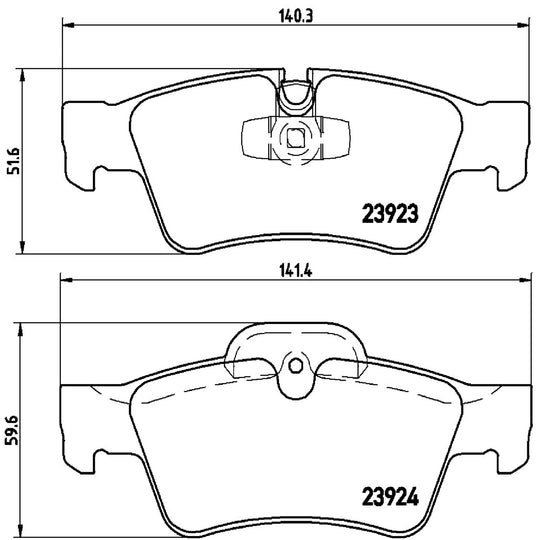 P50064 Brembo Premium Low-Met OE Equivalent Pad Brembo Brake Canada