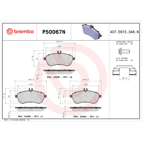 KT00018 Brembo Disc Brake Kit Brembo Brake Canada