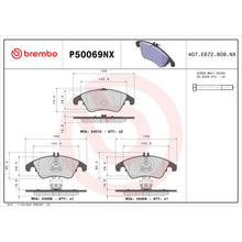 Load image into Gallery viewer, P50069NX Brembo XTRA Ceramic Disc Brake Pad Set Brembo Brake Canada