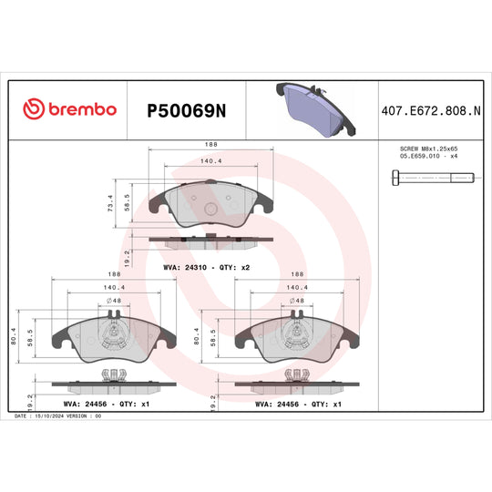 KT00010 Brembo Disc Brake Kit Brembo Brake Canada